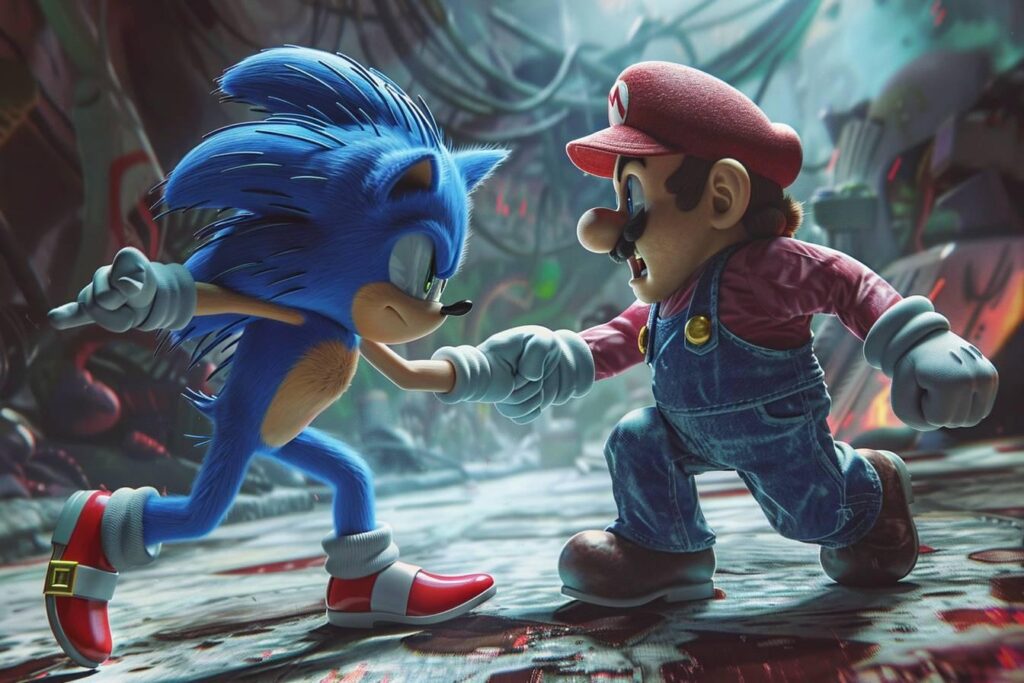 Sonic contre Mario : duel épique entre les deux icônes du jeu vidéo - qui est le meilleur héros ?